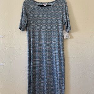 Blue Patterned Women's Dress